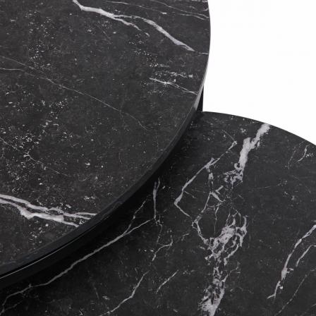 2 MESAS AUXILIARES AUREA EFECTO MARMOL - Imagen 3