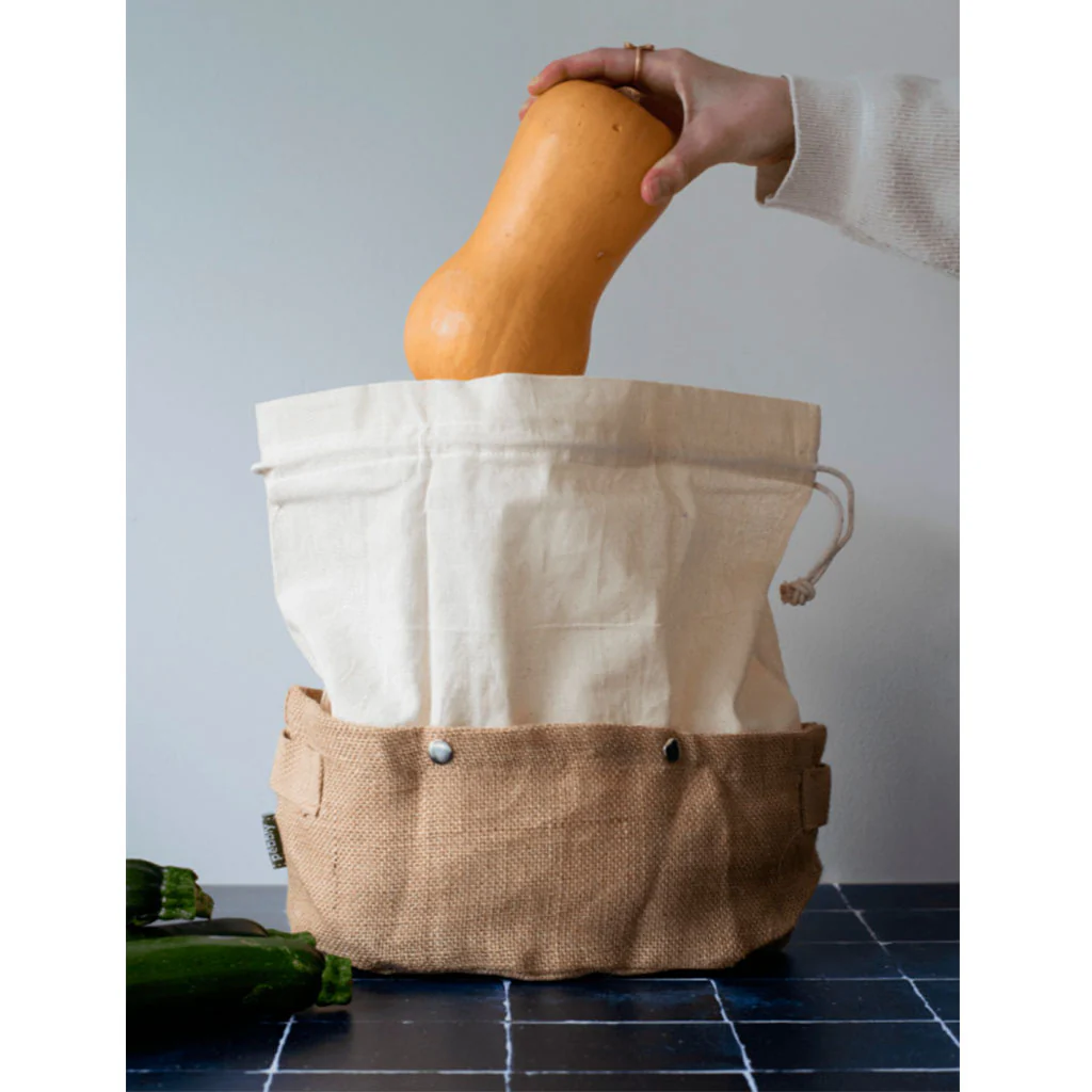Cesta almacenamiento con bolsa extraíble de Pebbly - Imagen 5