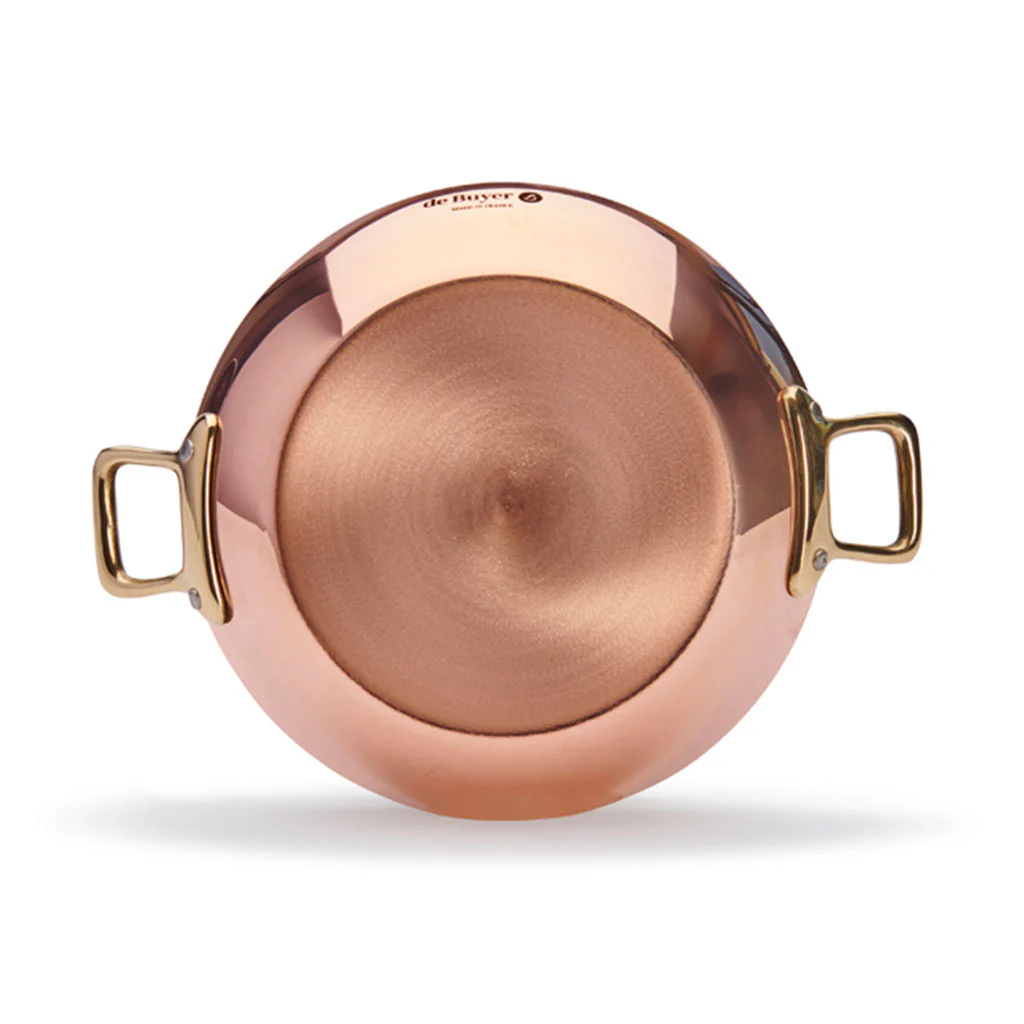 Paellera de cobre Inocuivre con asas doradas De Buyer - Imagen 9