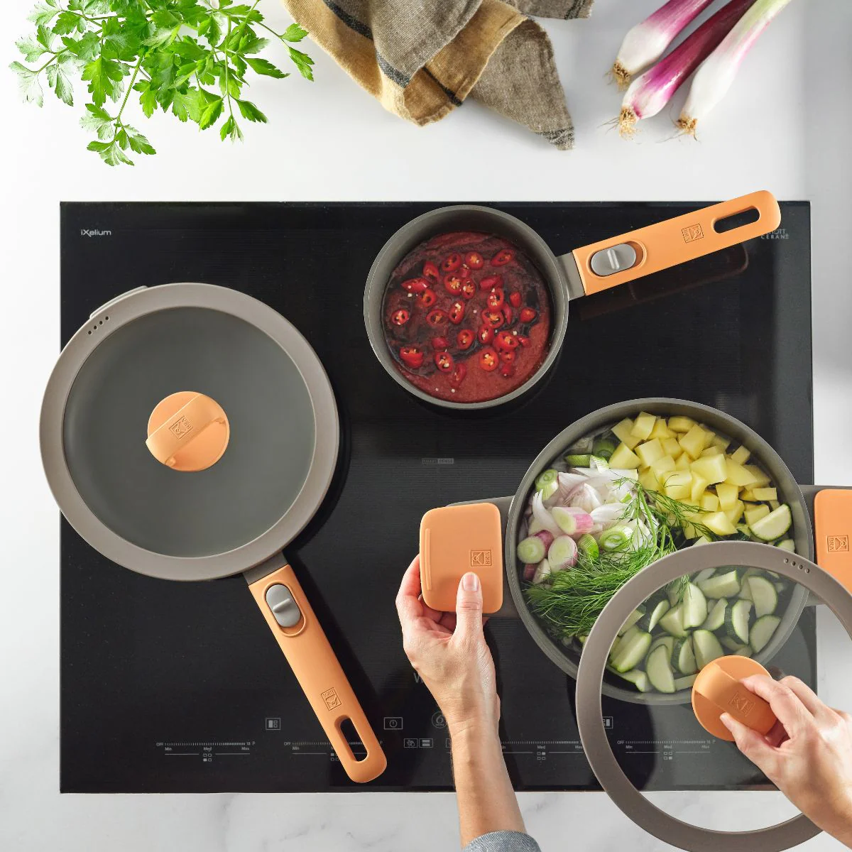 Sartén antiadherente con mango desmontable Compac Pro Bra - Imagen 2