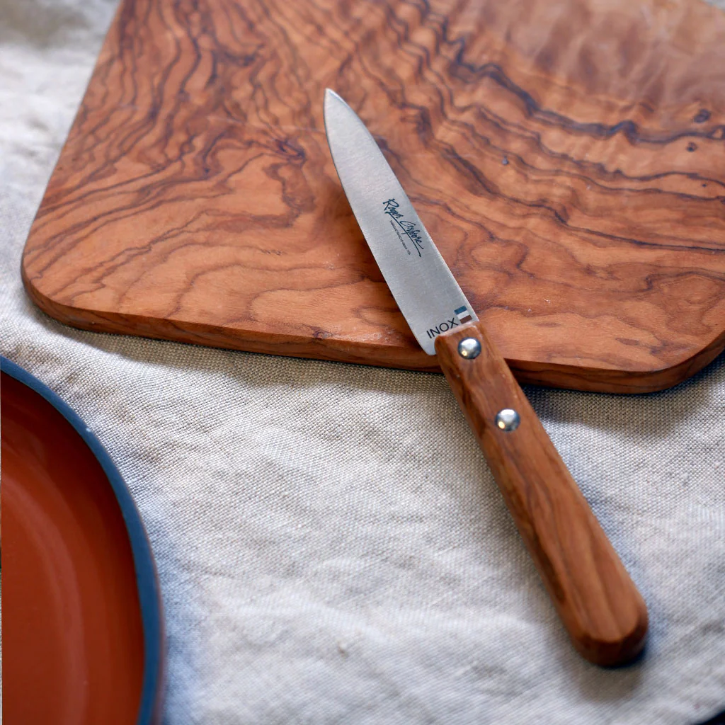 Cuchillo de cocina mango de madera de olivo Roger Orfevre - Imagen 4