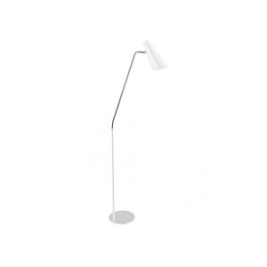 PIE DE SALÓN MAJORIS 1XE27 BLANCO/CROMO 164X47X25 CM ARTICULABLE Y ORIENTABLE